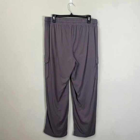 NWOT Torrid Pull-On Wide Leg Stretch Challis Cargo Pant Women's Size 00R Gray - Picture 5 of 13